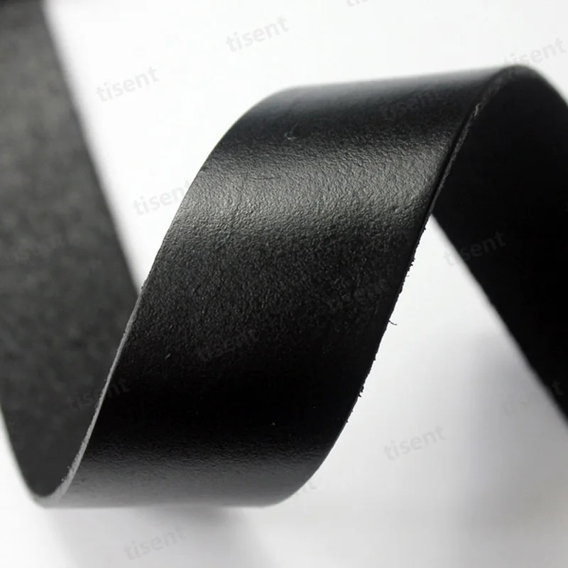 1 ярд 30 мм в ширину, черный, темно-коричневый, натуральная кожа коровы, Полоска, 3 см в ширину, плоский кожаный ремешок