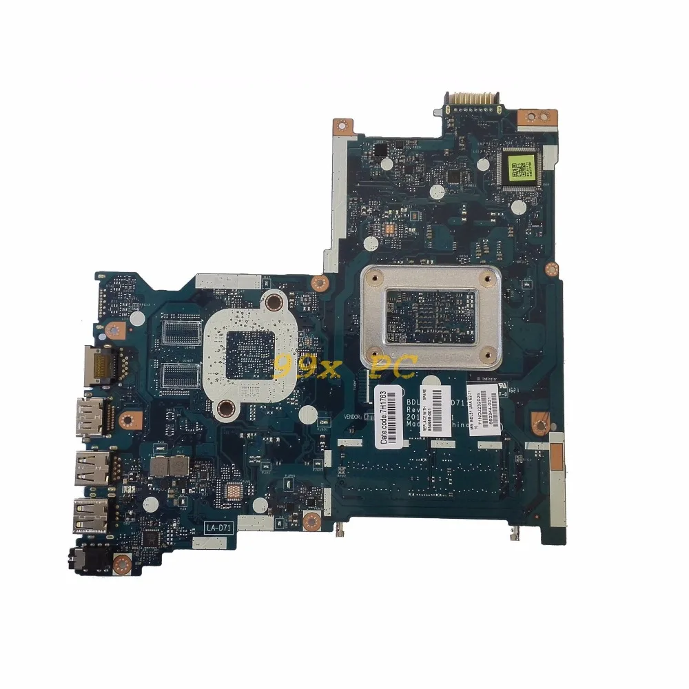 LAOKE для hp 15 BA Материнская плата ноутбука W/для E2 7110 Процессор 854968 001 601 BDL51 LA D711P DDR3
