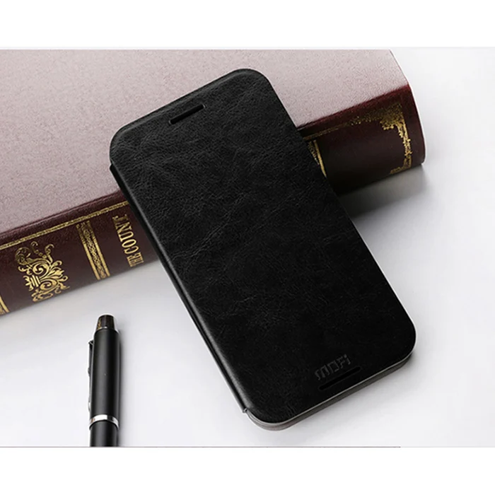 Mofi Steel Plate Inside Leather Case For HTC One M9 Flip Style Hight Quality Mobile Phone Free shipping |