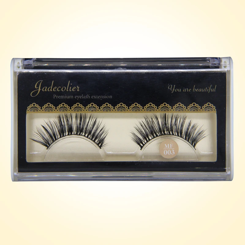 1 пара пластиковых хлопковых стеблей 100% норковые меховые накладные ресницы