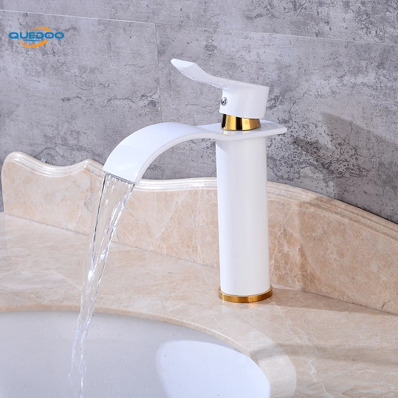 Кран для ванной комнаты латунный золотой кран раковины смеситель горячей и