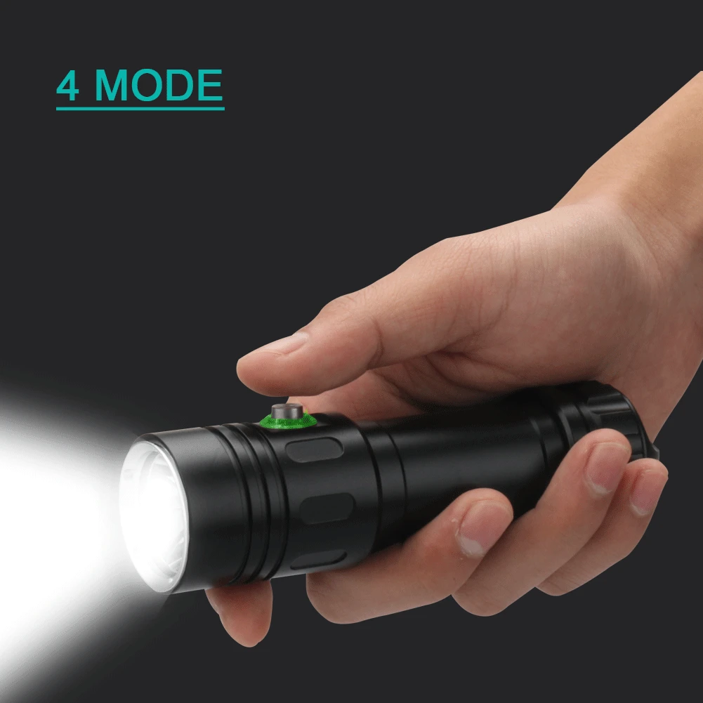 Подводные фонарики 100 м светодиодный фонарик с аквалангом перезаряжаемый