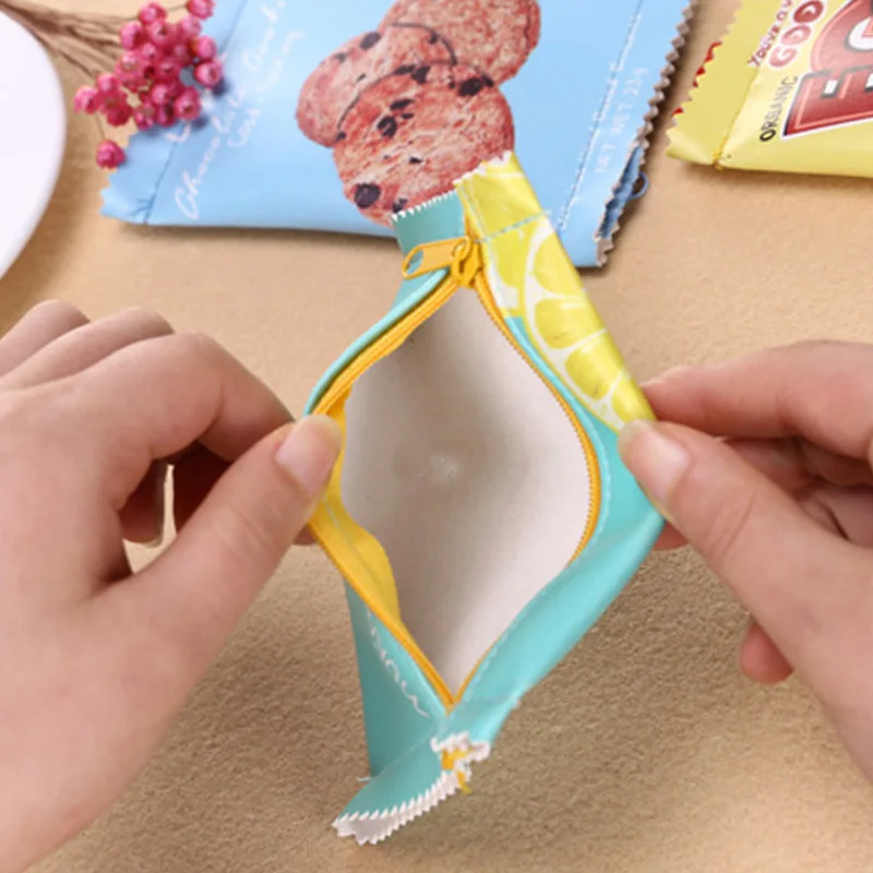 Модный Забавный непромокаемый Кошелек из искусственной кожи на молнии для