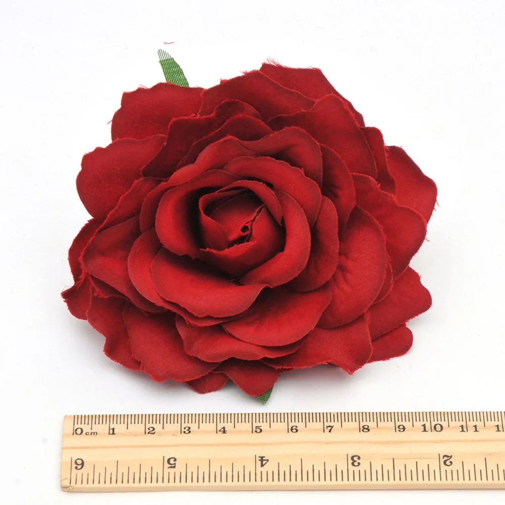 2 шт Искусственный бутоны роз Шелковая Роза цветок модель головы головки для Diy