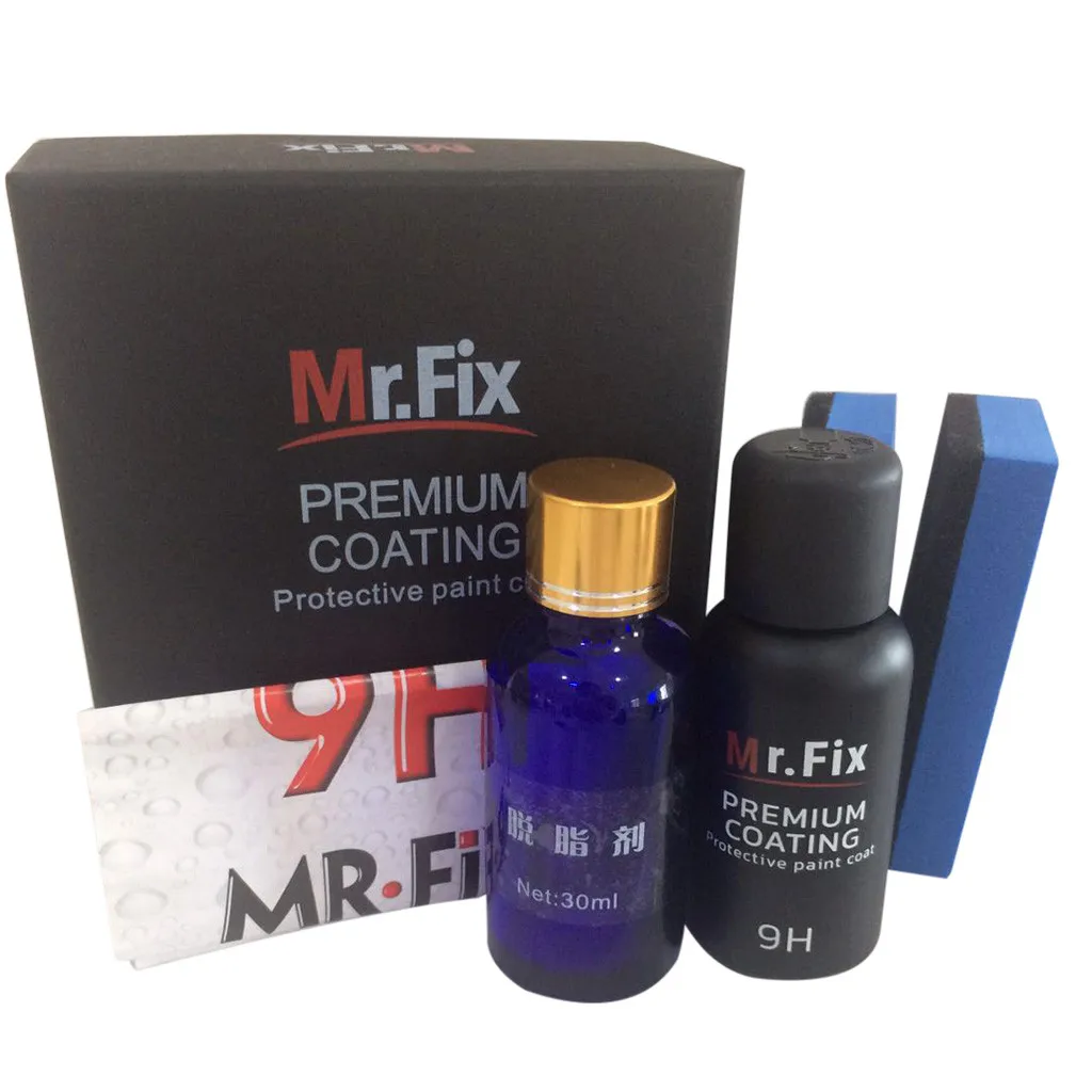 Mr fix 9H машина окисления жидкое керамическое покрытие гидрофобное стеклянное покрытие Спрей Набор Блестящий как зеркало с превосходным высоким блеском