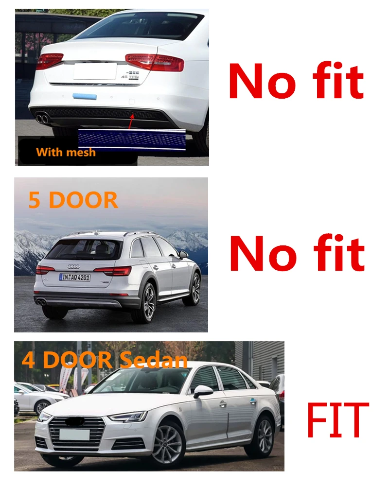 ZD 1 комплект для Audi A4 B8 B9 аксессуары 2009-2012 2013 S4 стиль автомобильный глушитель для выхлопной трубы с заднего бампера Диффузор