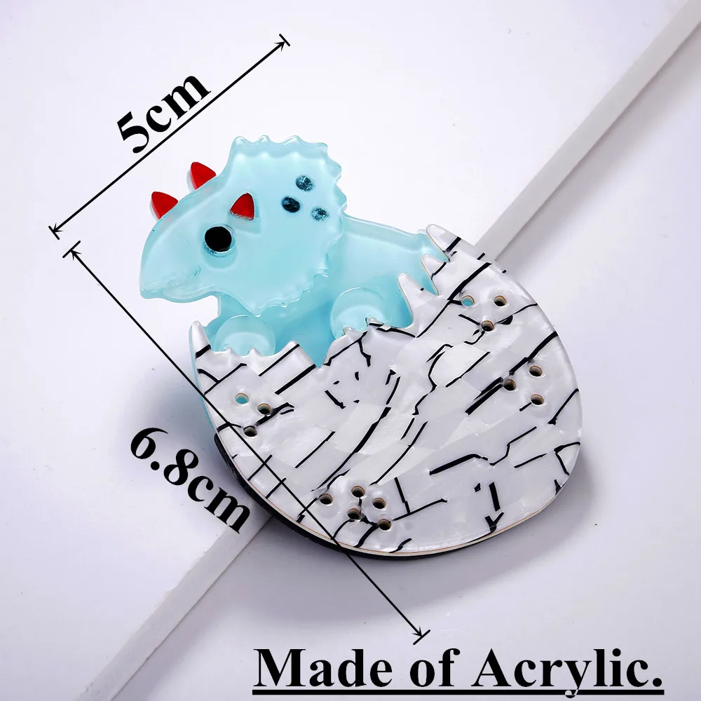 Рыбья овца милый динозавр большая акриловая брошь ручной работы в стиле животных