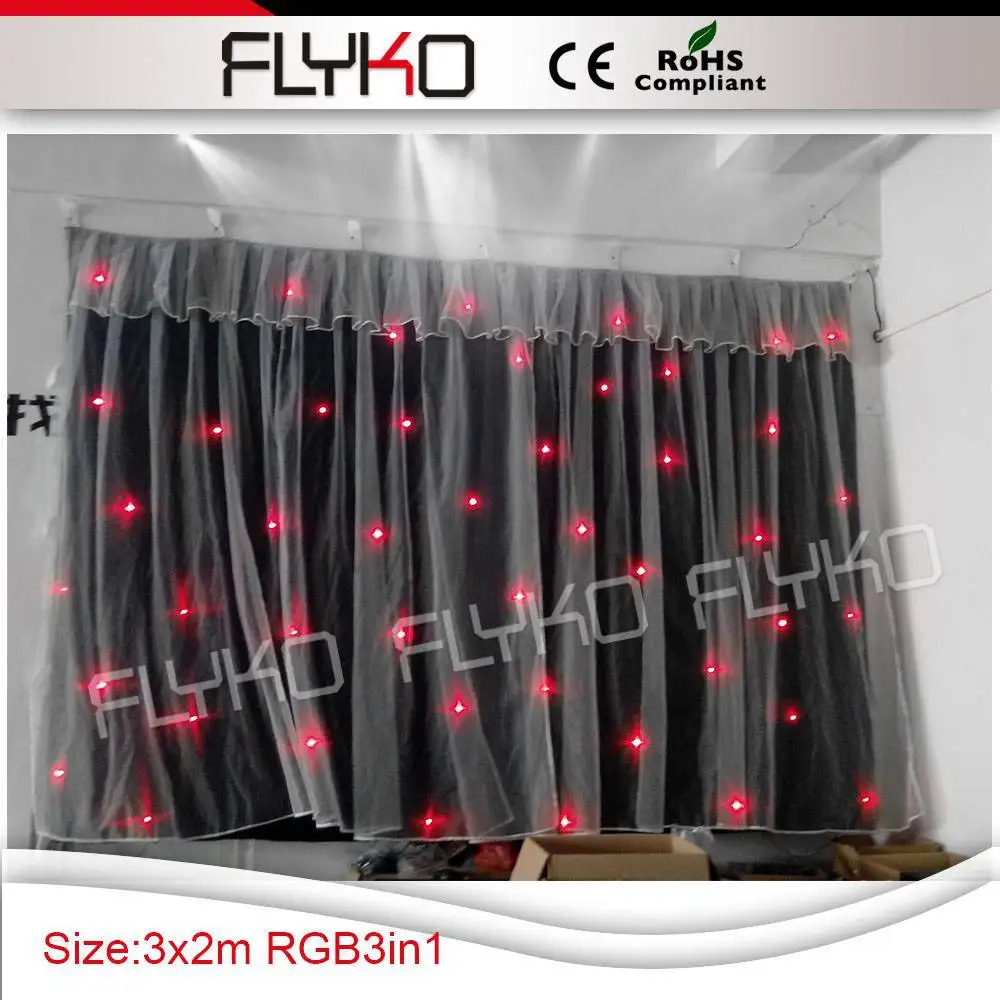 

3X2M alibaba express star cloth for wedding backdrop