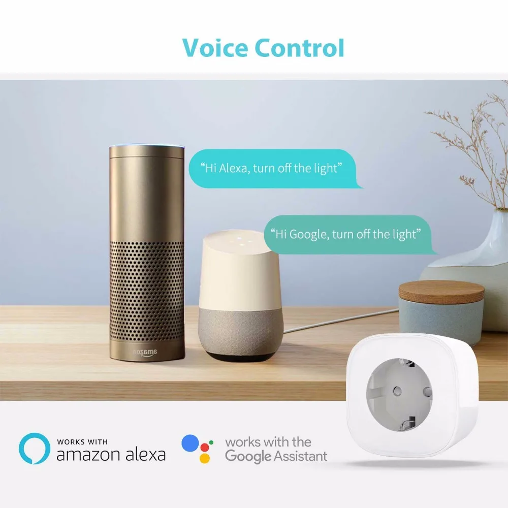 Smart WiFi Plug интеллигентный разъемAlexa & Google Assistant IFTTT Yandex Alice поддерживается
