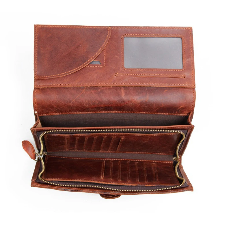 WESTAL Мужчины Кошельки Из Натуральной Кожи Человек Долго Бумажник Мужской мужские