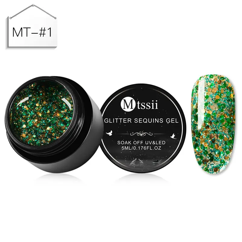 K5007 Mtssii блеск для губ Хамелеон Гель-лак UV Soak Off Nail Art Лак Стойкий цвет покрытие живопись гель 5 мл гель для ногтей с блестками лак - Цвет: K5007