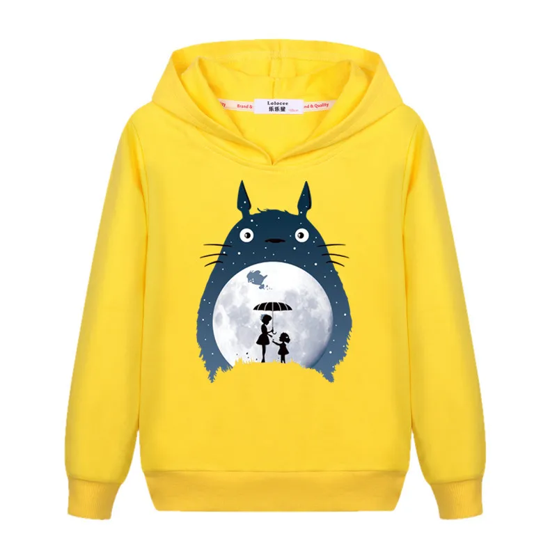 Повседневная Толстовка с длинным рукавом totoro для девочек осенне зимняя