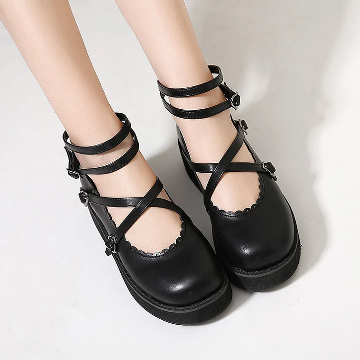 Женская обувь в стиле Харадзюку коллекция 2018 года Корейская версия Новинка милая