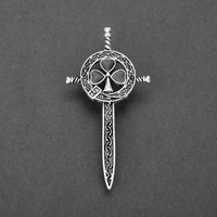 vintage outlander brooch thistle celtics knot kilt pin brooch scottish national flower brooches women men viking norse jewelry