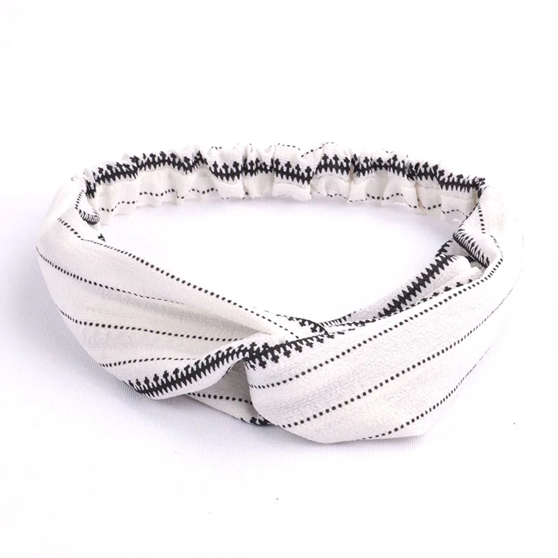 Chiffon white 1 шт. шапка с цветком корейский стиль Женские аксессуары для волос леди обруч на волосы, завязанный бантом Цветочные тюрбан узоры банданы эластичный обруч для головы - Цвет: Chiffon white