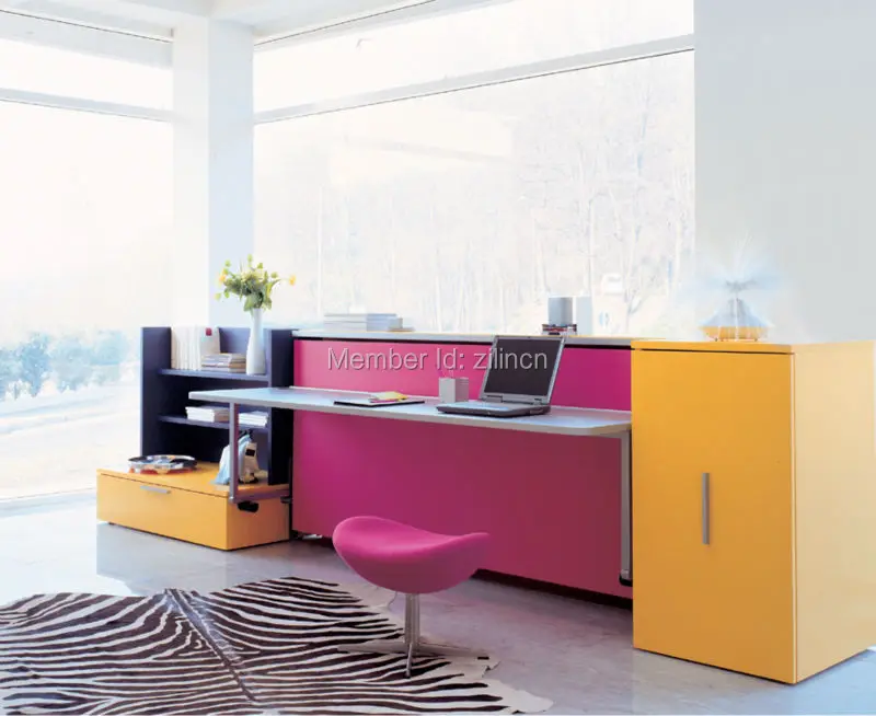 Компактный мерфи складной горизонтальная дети уолл-кровать | Мебель