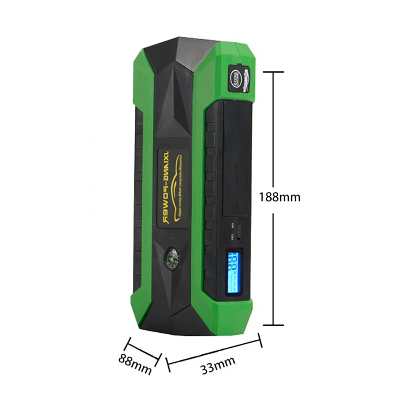 800A автомобильный аккумулятор скачок стартер 68000mWh power Bank 12V авто аварийный Запуск устройство 800A автомобильный аккумулятор бустер пусковое устройство
