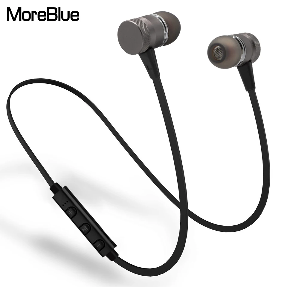 Moreblue bt05 Беспроводной Bluetooth Наушники спортивные наушники Металлические Магнитные