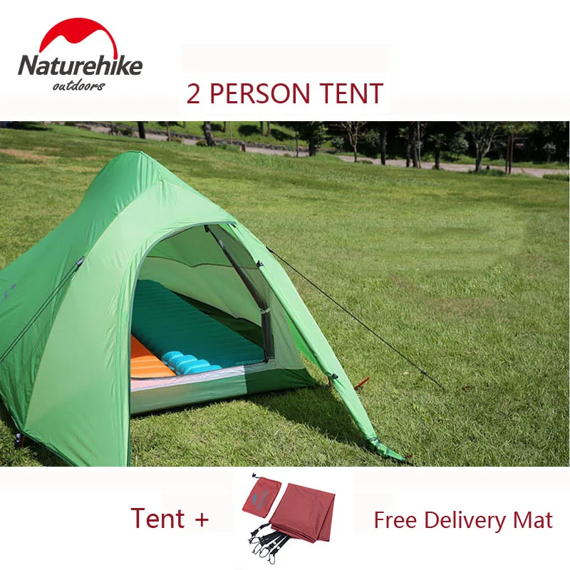 

Naturehike 2 Person Rainproof Tents Ultralight 20D Silicone Double Layers 4 Season Hiking Camping Tent Outdoor Winter Equipment