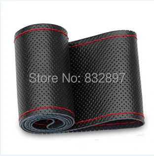 Высокое качество второй слой натуральная кожа чехол на руль Воловья покрытие