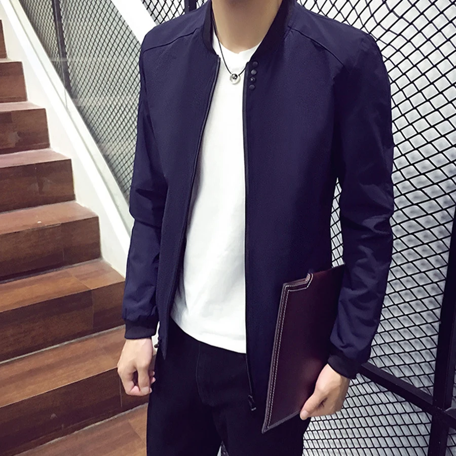 Куртка мужская тонкая с воротником подставкой|spring men jacket|collar jacket menfashion |