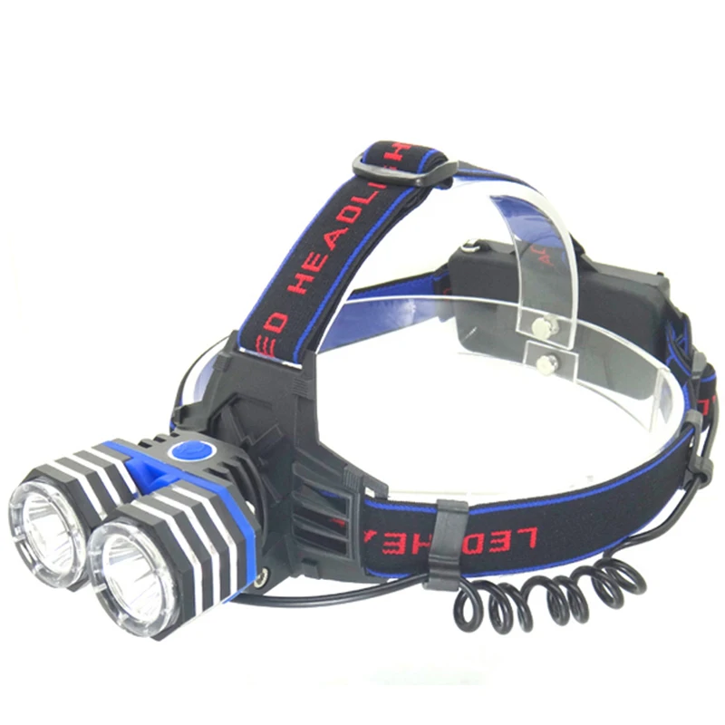 2X XML T6 светодио дный фары фар Глава свет лампы факел Перезаряжаемые