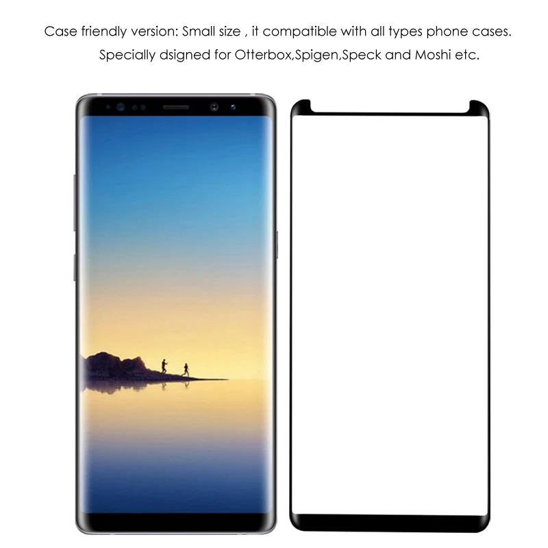 Akcoo Премиум Note 8 Стекло Экран с установкой лоток для samsung Galaxy Note8 закаленное Стекло накладка пленка