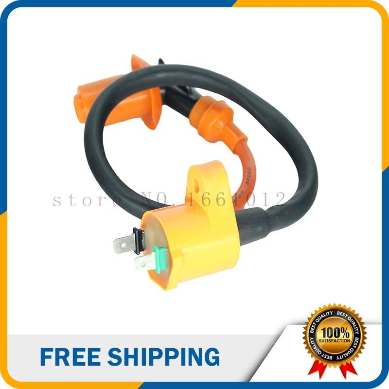 Модифицированная оранжевая катушка зажигания GY6 для скутера 50 куб. См 75 80 90 100 110 150