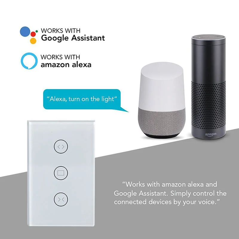 Умный переключатель для штор с Wi Fi работает Alexa и Google Home|Автоматическая система