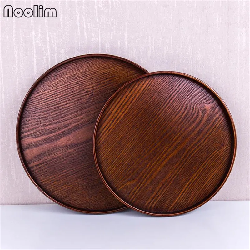 Креативный простой деревянный поднос для чая ручной работы в японском стиле