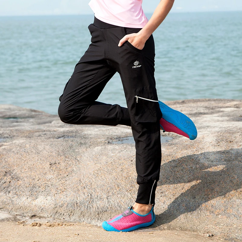 Уличные брюки Tectop до щиколотки женские узкие ультратонкие эластичные спортивные