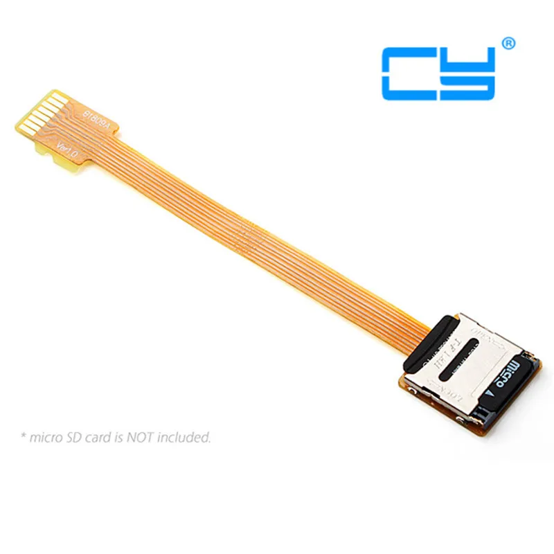 

Micro SD TF Memory Card Kit Male to Female Extension Soft Flat FPC Cable Extender 10cm