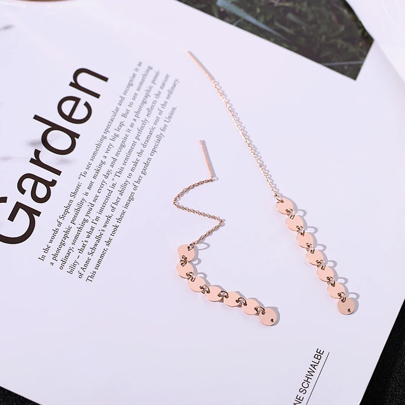 Серьги-гвоздики с блестками YUN RUO круглые серьги-гвоздики кисточкой розового