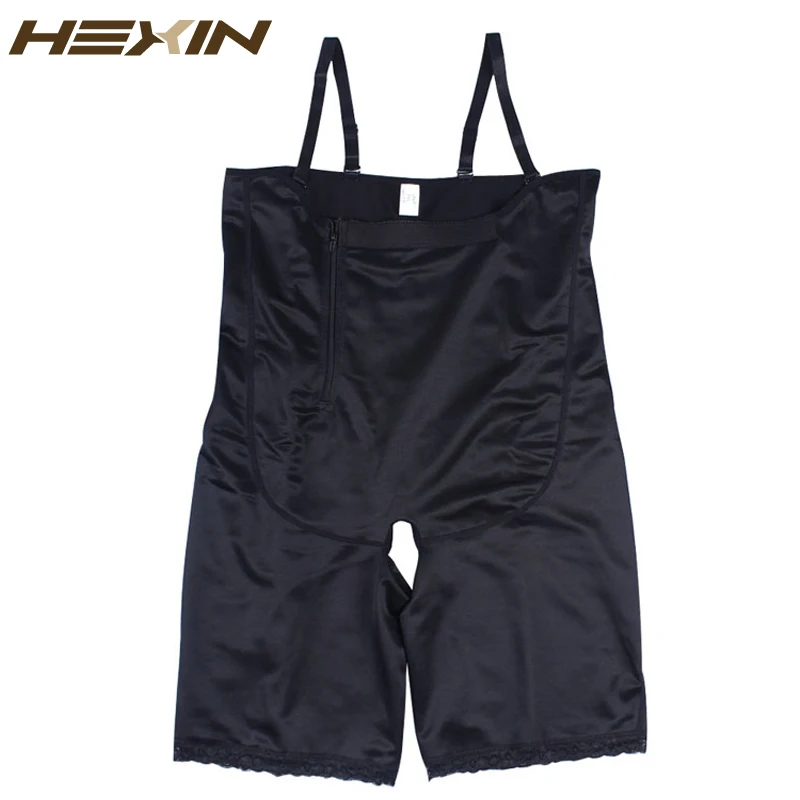 HEXIN Zipper формирователь всего тела подтягивающая ягодицы форма талии животик управления прикладом Талии Тренажер Cincher Кружевное боди