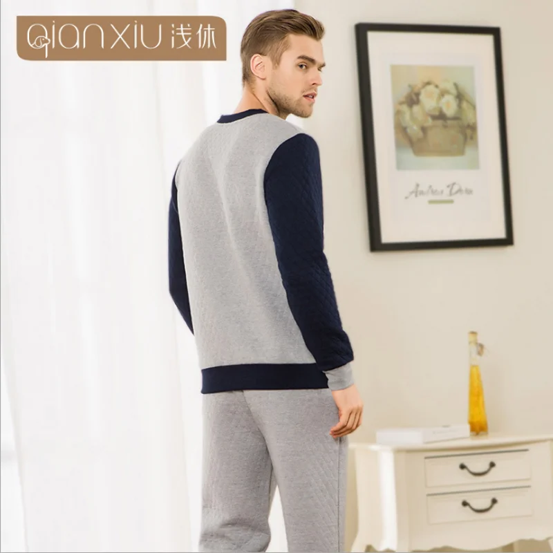 2019 Весенняя брендовая домашняя одежда для пар повседневные пижамные комплекты