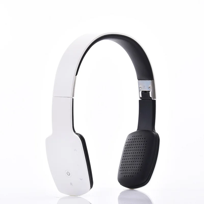 white no box 3,5 мм Проводные Беспроводные наушники стерео Bluetooth гарнитура повязка складные наушники с микрофоном Handsfree - Цвет: white no box