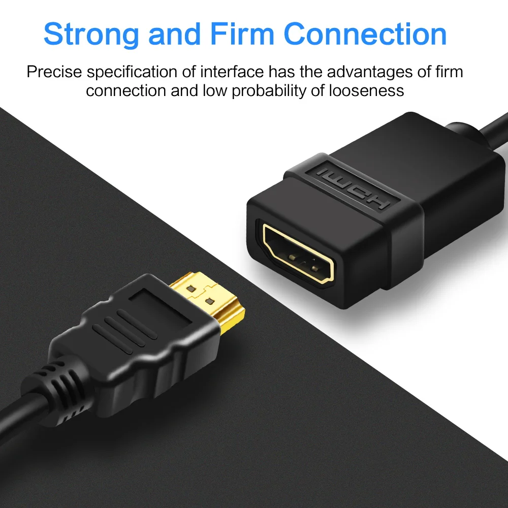 HDMI мужчин и женщин кабель 3 фута 1 м разъем адаптера порт 1080P для HDTV Расширение компьютера