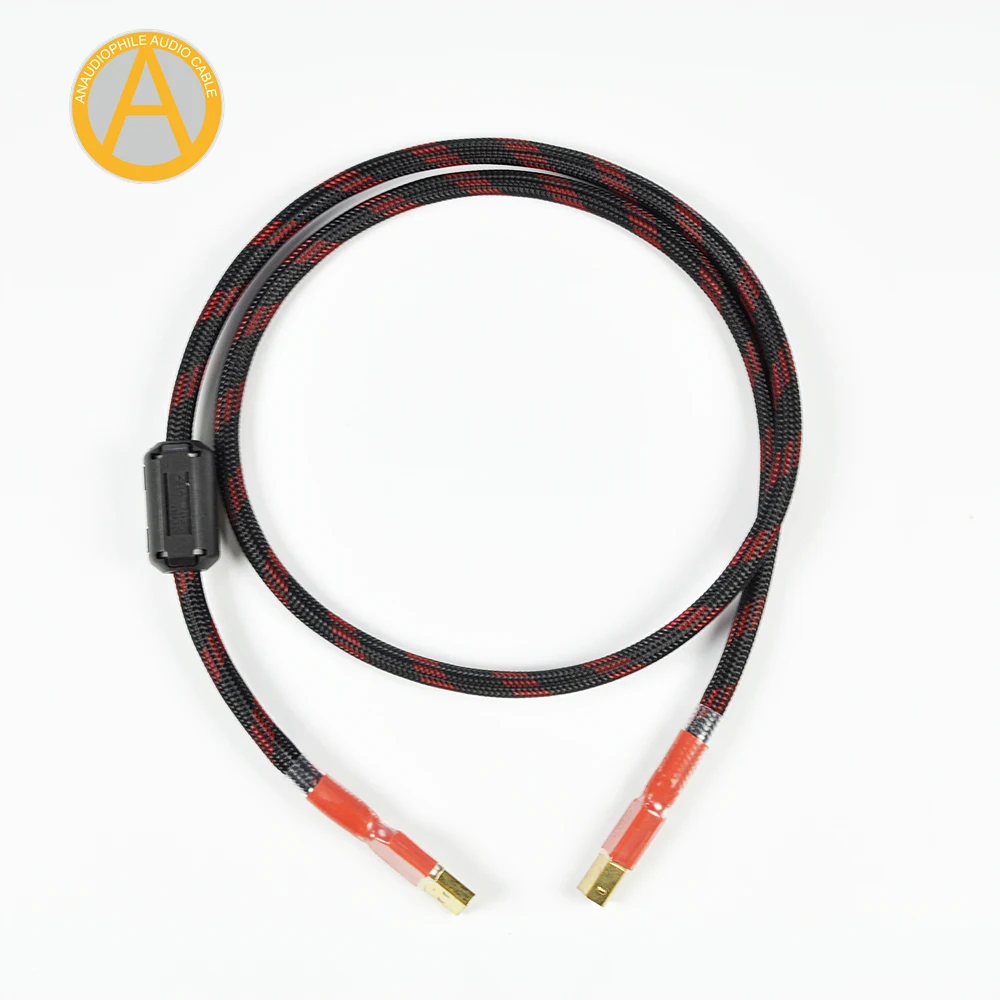 

ANAUDIOPHILE UC03 USB Cable USB Type A To B Cable 4N OFC 99.99% Purity For DAC Amanero XMOS USB Interface Laptop PC Hi-Fi