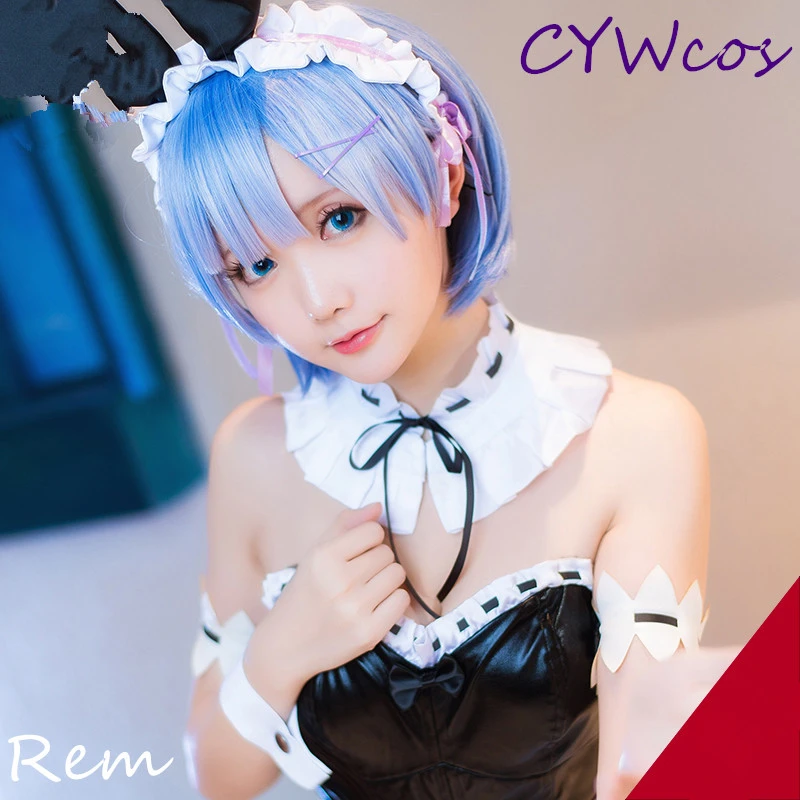 Женский костюм для косплея Re:Life in a different world from zero Rem Rabbit Bunny Girl летние костюмы