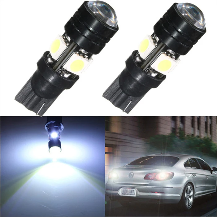 Лучшая цена T10 W5W 194 168 4 LED 5050 SMD Автомобильный источник света клиновидная боковая