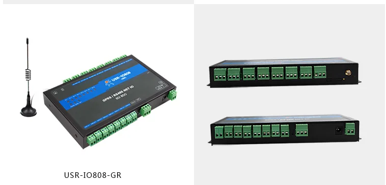 USR-IO808-GR 8-канальный видеорегистратор GPRS/GSM сети ввода-вывода контроллер 8-канальный сетевой видеорегистратор Выход Вход Поддержка ведомый режим облако TCP/RTU