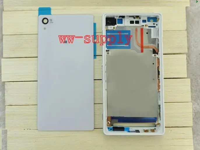 Для sony Xperia Z2 D6502 D6503 полный корпус шасси передней рамы+ задняя крышка батареи чехол+ крышка порта+ Инструменты