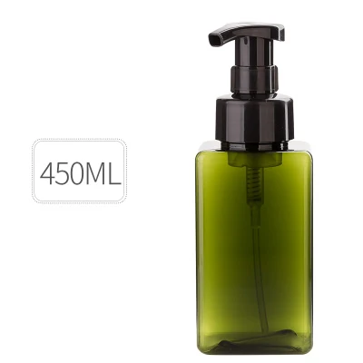 450ml Green Дизайн бутылки с дозатором мыла для ванной комнаты шампунь косметический крем лосьон контейнеры пресс пустые бутылки аксессуары для ванной комнаты - Цвет: 450ml Green