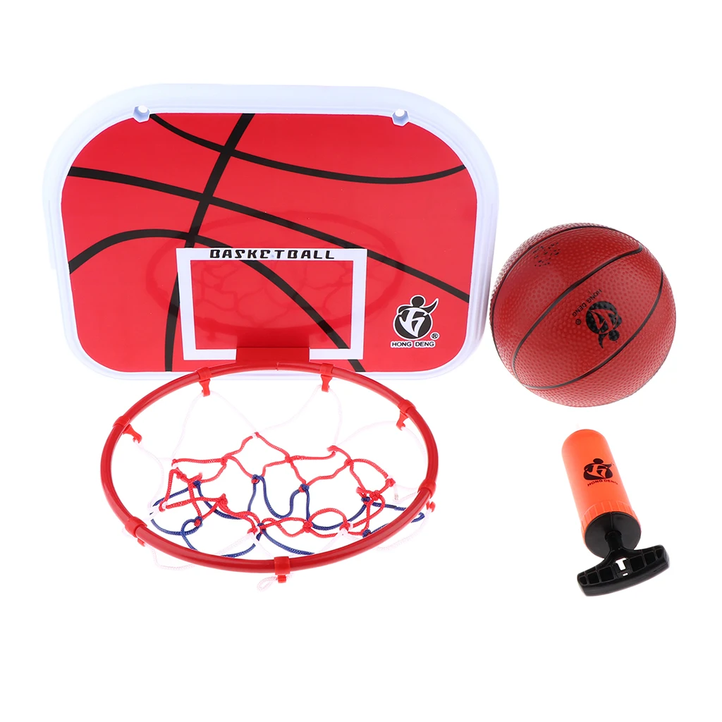

MagiDeal Basketball Toy Set for Kids Indoor Sports Equipment Net Hoop Ball D