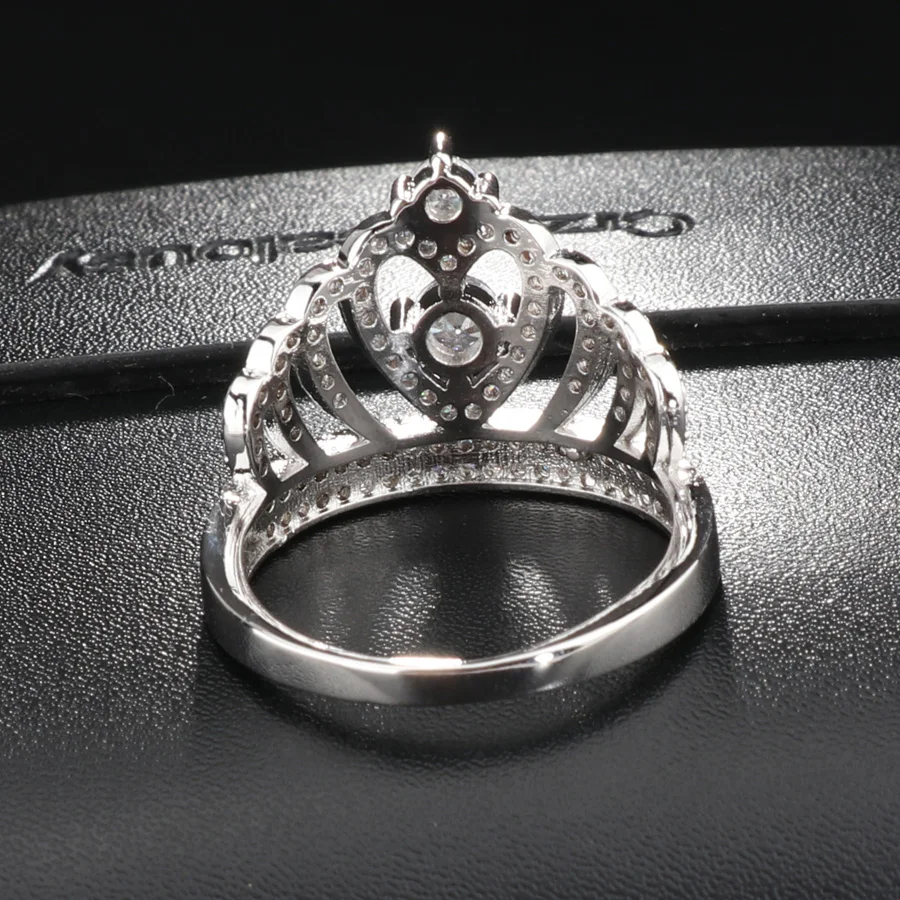 Kinel Hot Exquisite Crown Ring 925 Sterling Silver Wedding Bands Engagement Rings For Women Vintage Jewelry 2017 New | Украшения и