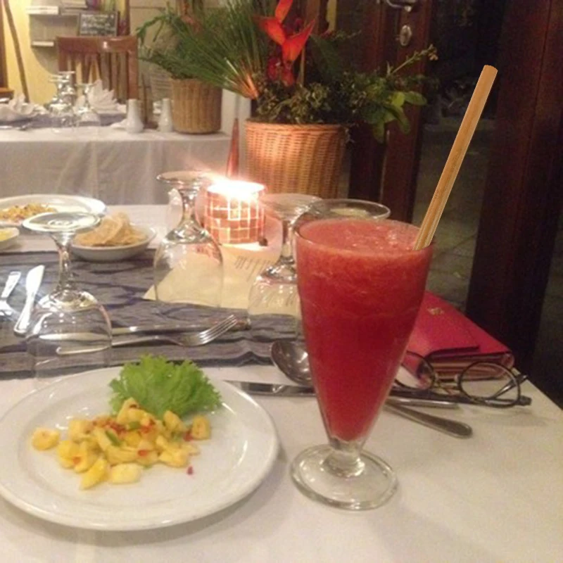 CEVENT фруктовый сок бамбуковая Питьевая соломенная посуда для вечеринки дня