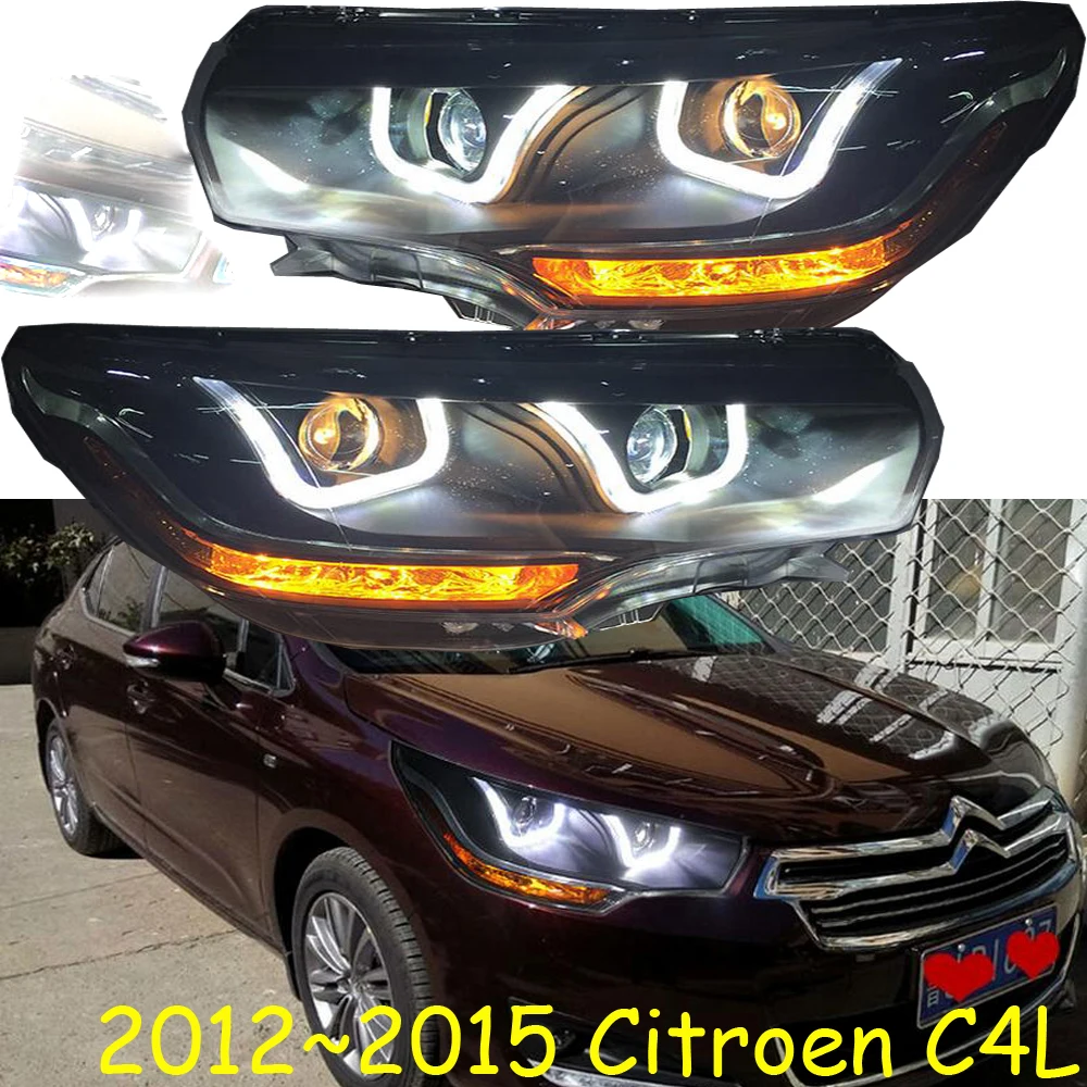 HID 2012 ~ 2015 автостайлинг передняя фара Citroe C4L Elysee xsara c4 picasso c5 zx c 4 Triumph Передняя C4L|car
