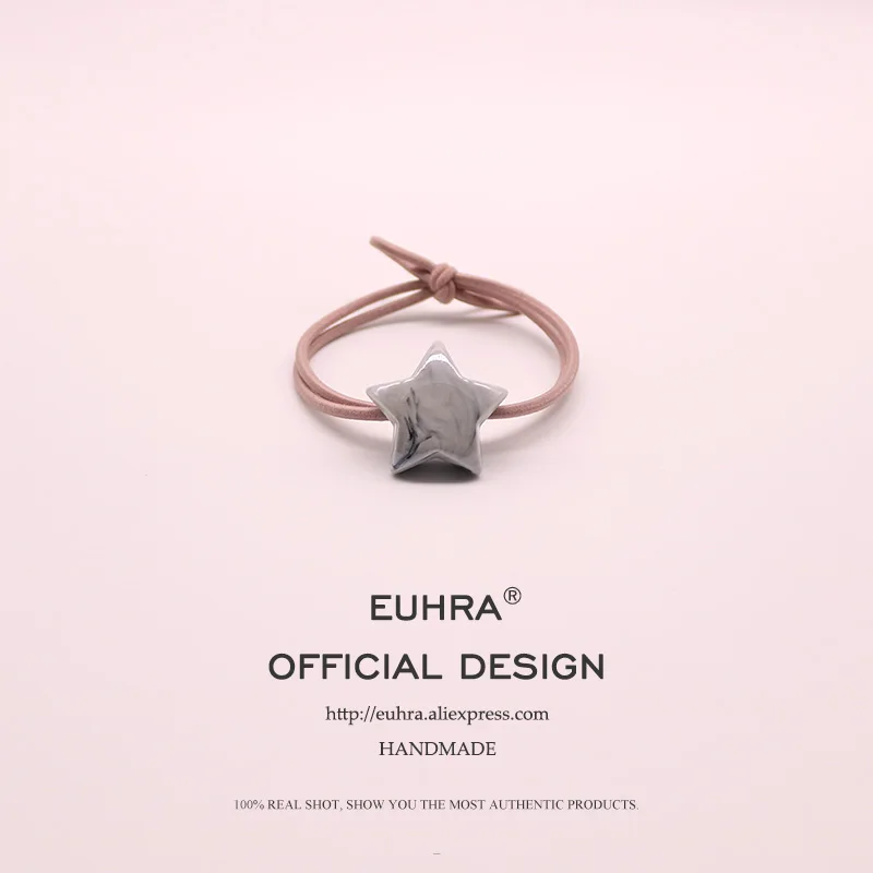 EUHRA 15 цветов эластичные резинки для волос Macaron Star Heart Ball Женская и Девичья Детская повязка для волос аксессуары для волос