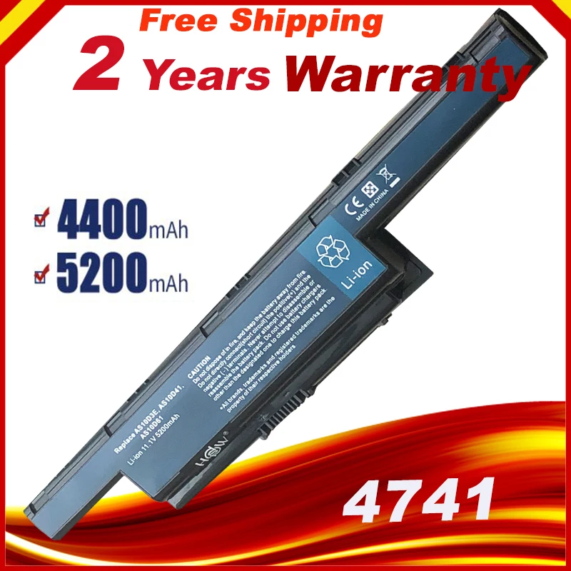 6 ячеек ноутбук Батарея для acer Aspire AS10D31 AS10D51 AS10D61 AS10D71 AS10D75 AS10D81 V3 5741 5560 V3-771G г |
