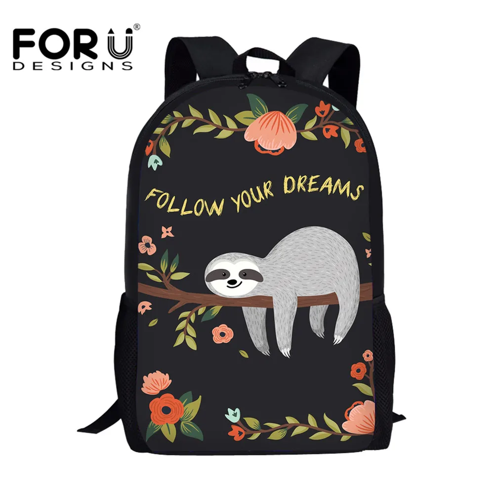 FORUDESIGNS/Лидер продаж, сумка для мальчиков и девочек с мультяшным принтом, модные рюкзаки, школьные сумки, детские большие сумки, Mochila